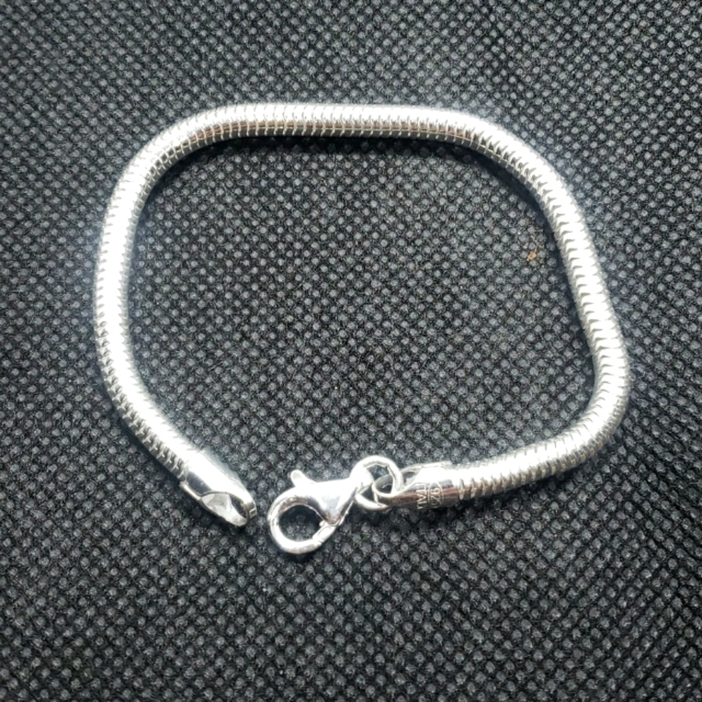 Sterling Silver tube snake bracelet